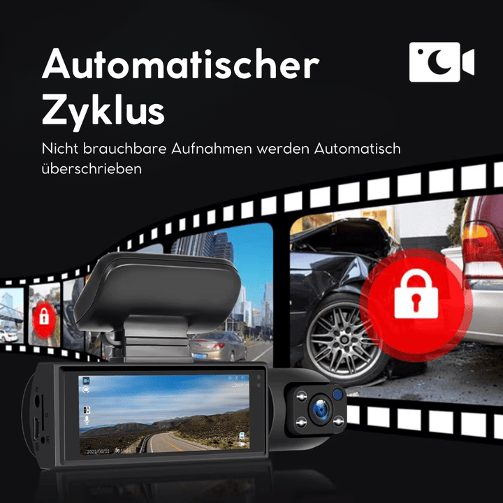 Dual Dashcam Pro – Full HD, Nachtsicht & Weitwinkel - mattenexperte