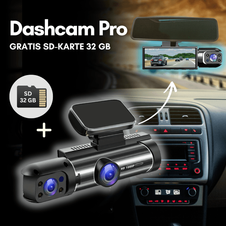 Dual Dashcam Pro – Full HD, Nachtsicht & Weitwinkel - mattenexperte